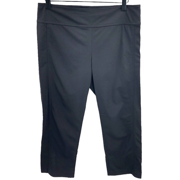 Diane Von Furstenberg NEW Womens Size 8 Sweetie Pie Nylon Capri Pants in Black - Picture 7 of 7